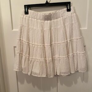 Loft, cute mini white summer skirt